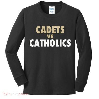 Cadets Vs. Catholics Kids Long Sleeve Shirt