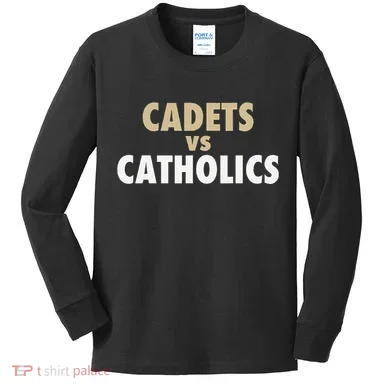 Cadets Vs. Catholics Kids Long Sleeve Shirt