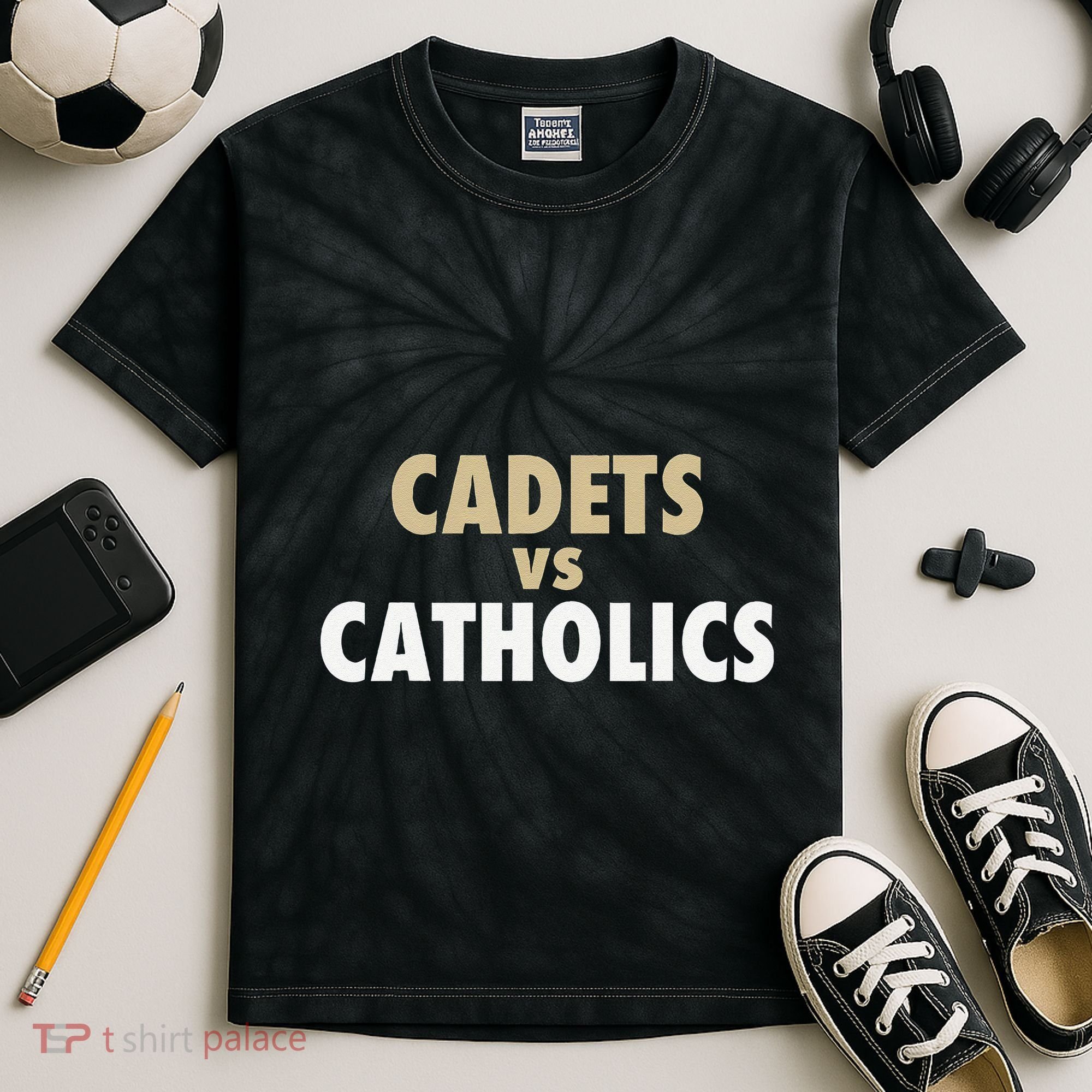 Cadets Vs. Catholics Kids Tie-Dye T-Shirt