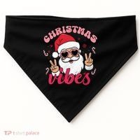 Christmas Vibes USA-Made Doggie Bandana thumb 0