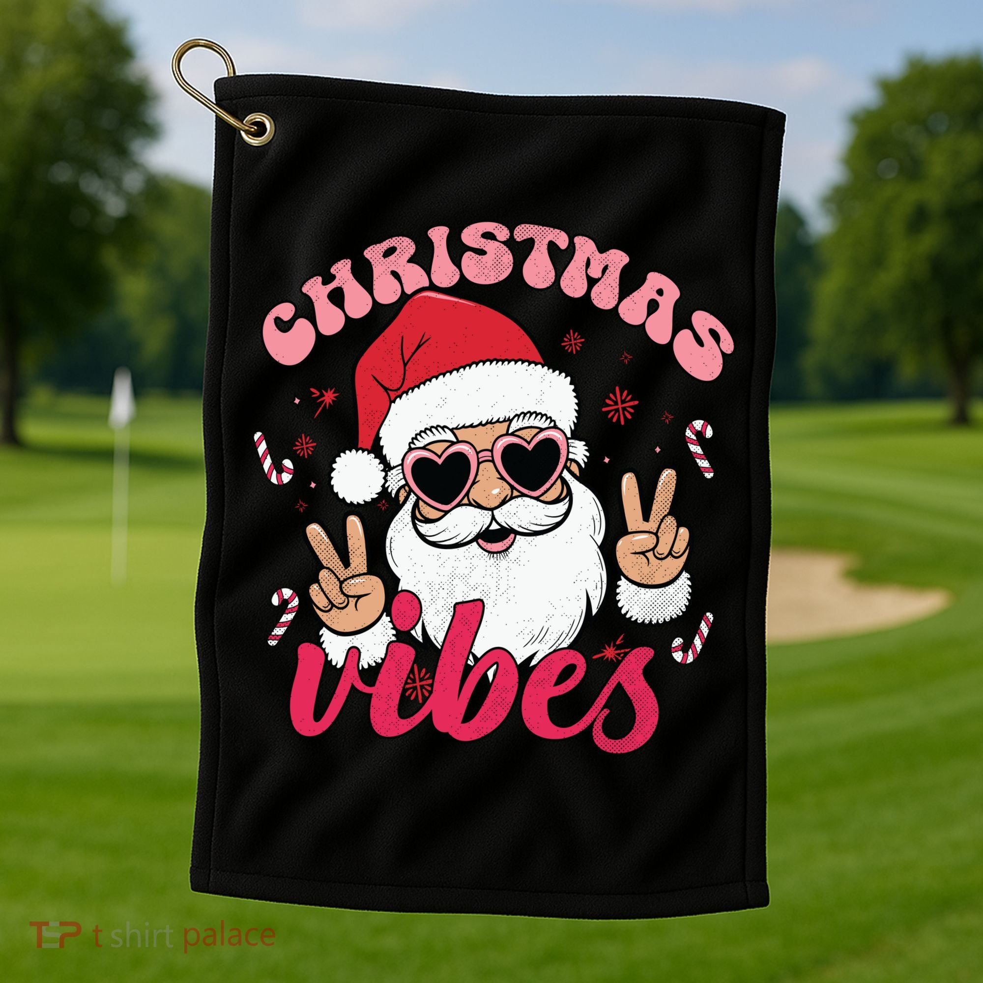 Christmas Vibes Golf Towel