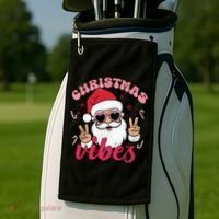 Christmas Vibes Golf Towel thumb 2