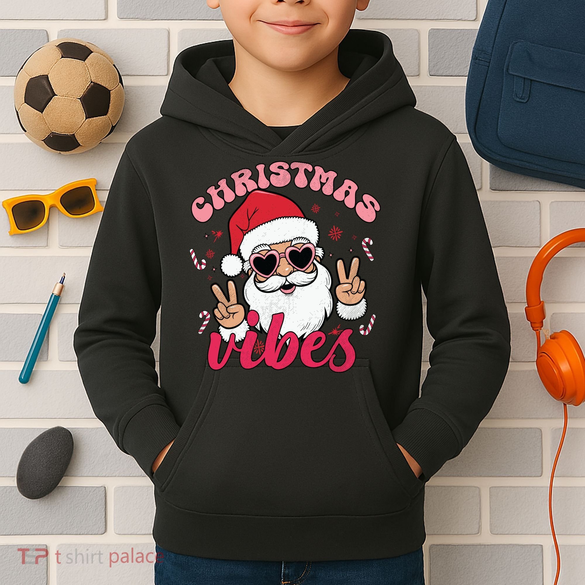 Christmas Vibes Kids Hoodie