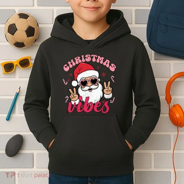 Christmas Vibes Kids Hoodie