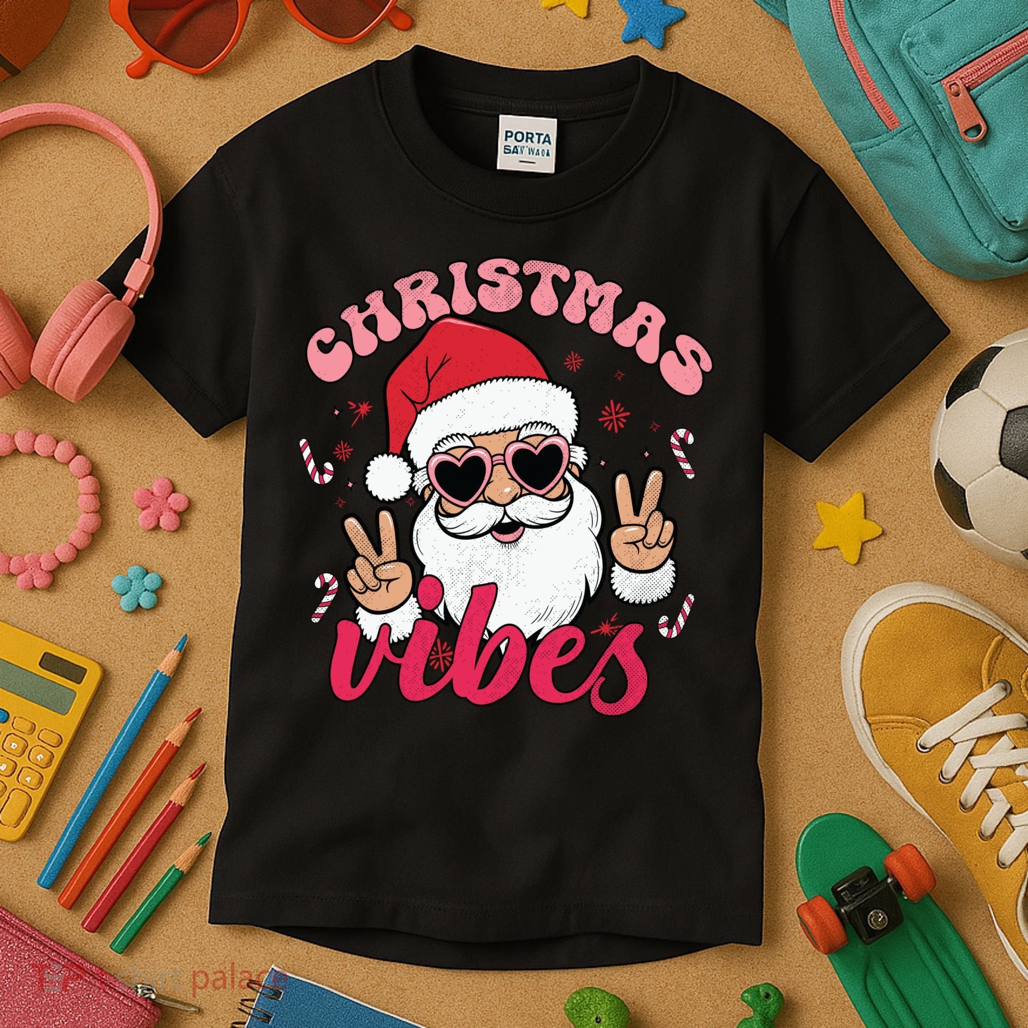 Christmas Vibes Kids T-Shirt