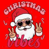 Christmas Vibes Santa Hat thumb 1