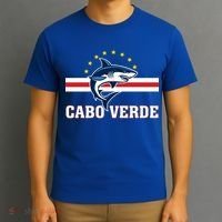 Cabo Verde Day Shark Country Flag Proud Fan T-Shirt thumb 3