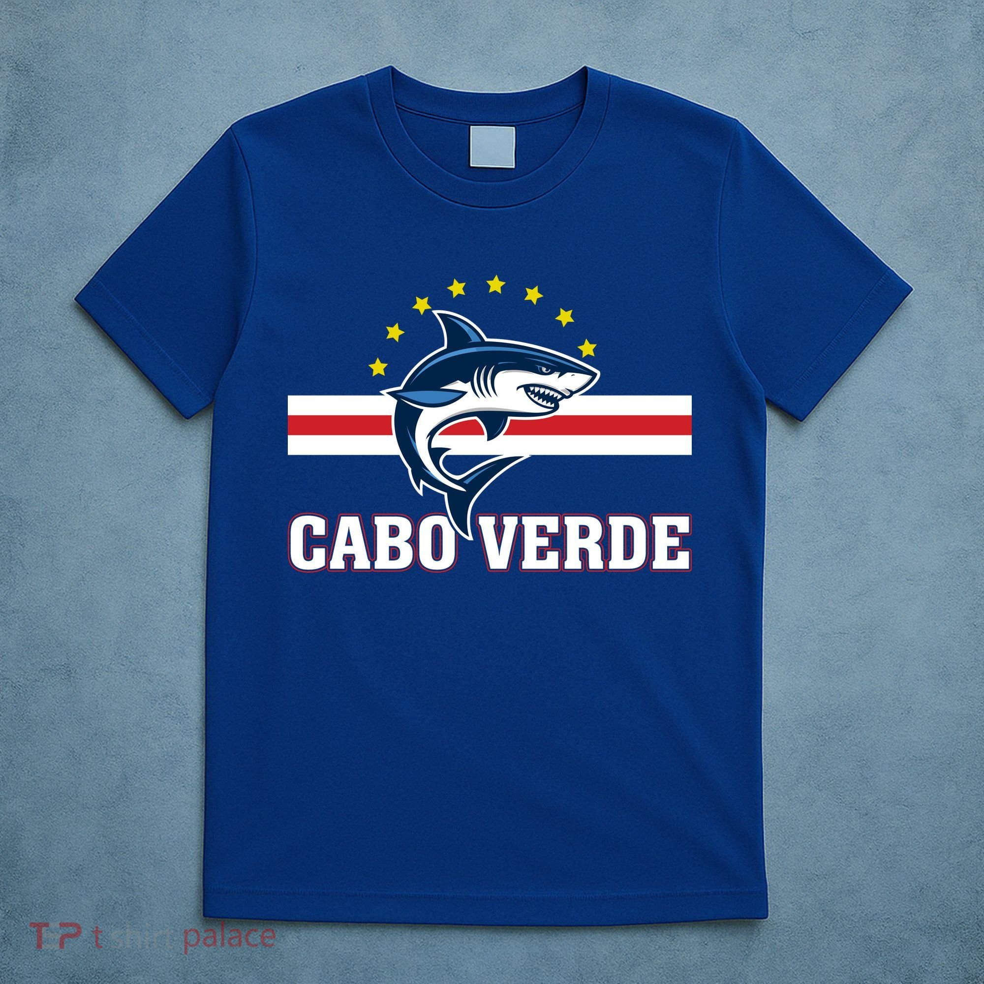 Cabo Verde Day Shark Country Flag Proud Fan T-Shirt