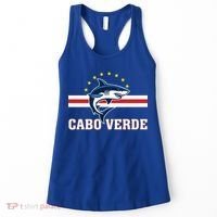 Cabo Verde Day Shark Country Flag Proud Fan Women's Tank Top thumb 0