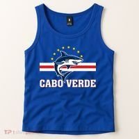 Cabo Verde Day Shark Country Flag Proud Fan Tank Top thumb 2