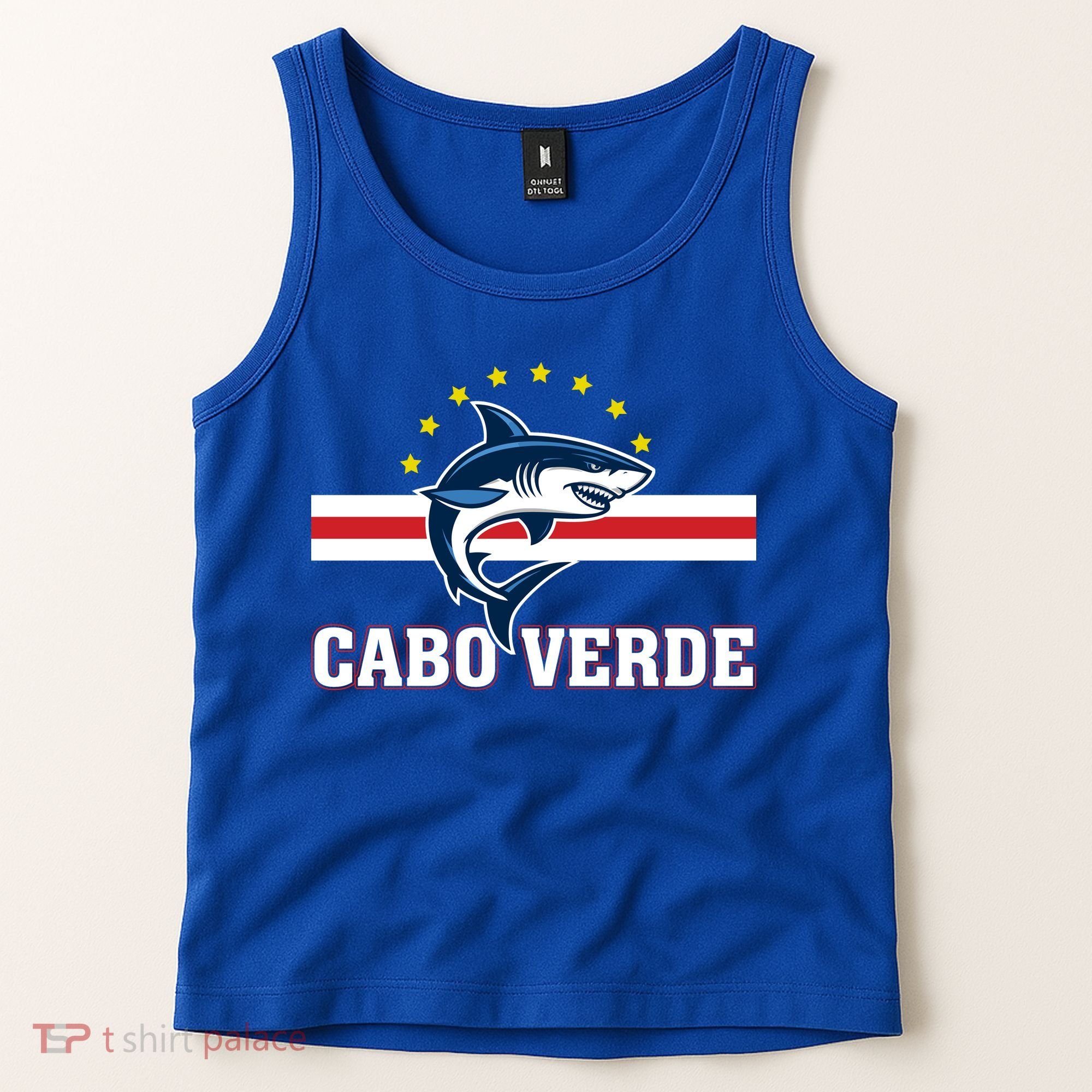 Cabo Verde Day Shark Country Flag Proud Fan Tank Top
