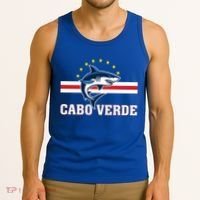 Cabo Verde Day Shark Country Flag Proud Fan Tank Top thumb 3