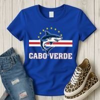 Cabo Verde Day Shark Country Flag Proud Fan Women's T-Shirt thumb 3