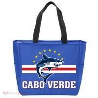Cabo Verde Day Shark Country Flag Proud Fan Tote Bag thumb 0