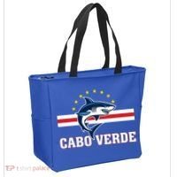 Cabo Verde Day Shark Country Flag Proud Fan Tote Bag thumb 2