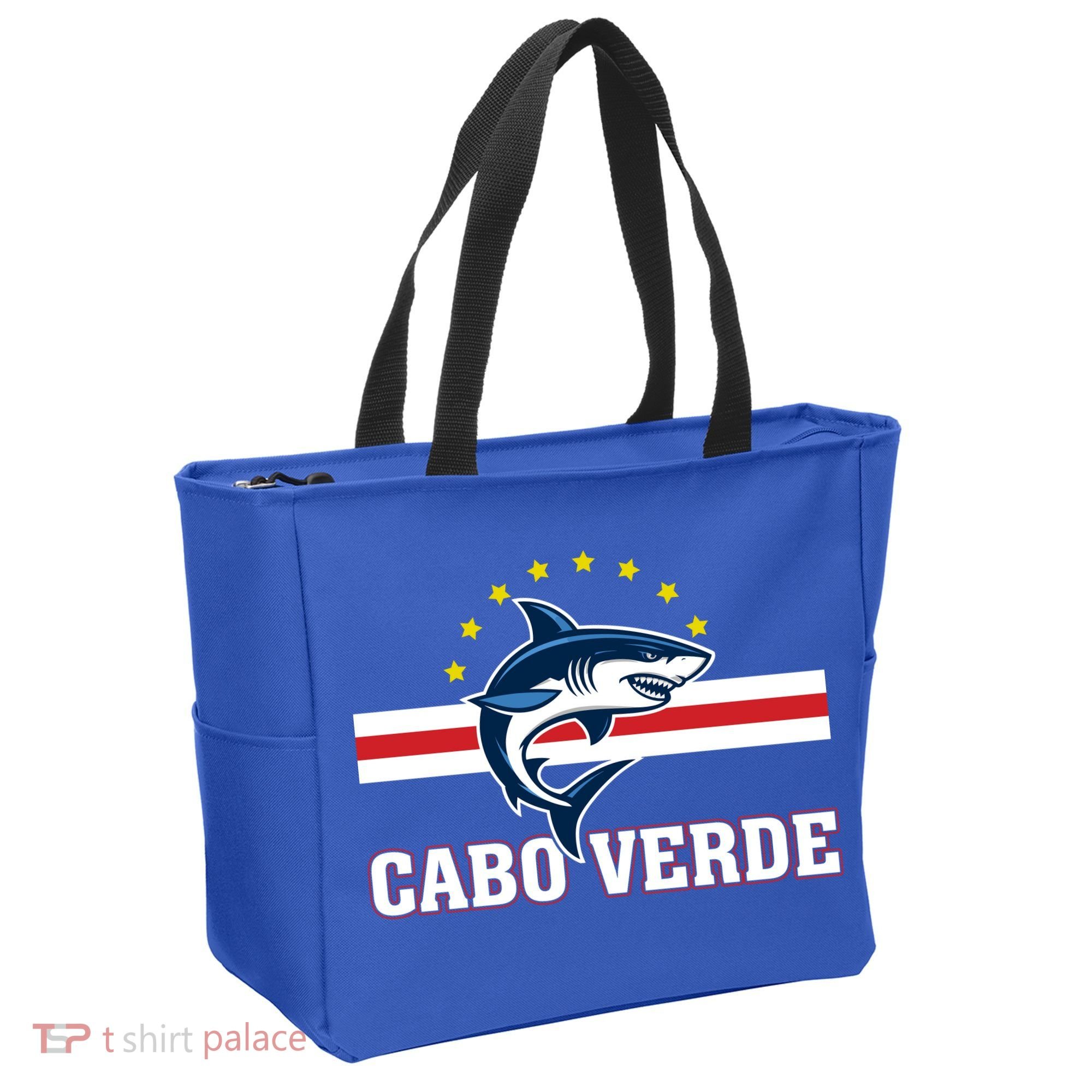 Cabo Verde Day Shark Country Flag Proud Fan Tote Bag