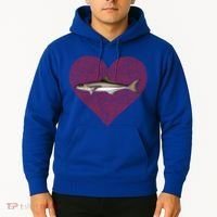 Cobia Valentines Day Fish Love Fingerprint Gift Hoodie thumb 2