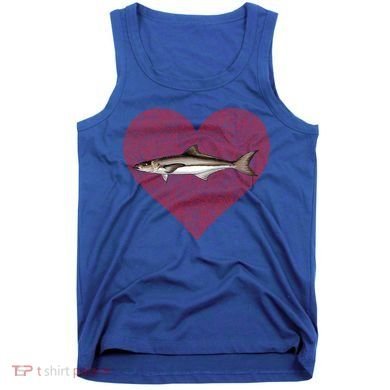 Cobia Valentines Day Fish Love Fingerprint Gift Tank Top