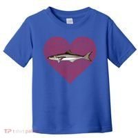 Cobia Valentines Day Fish Love Fingerprint Gift Toddler T-Shirt thumb 0