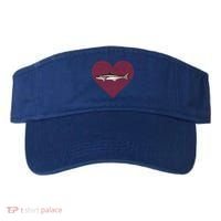 Cobia Valentines Day Fish Love Fingerprint Gift Visor thumb 0