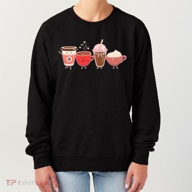 Cute Valentine Day Coffee Lover Women's Sweatshirt