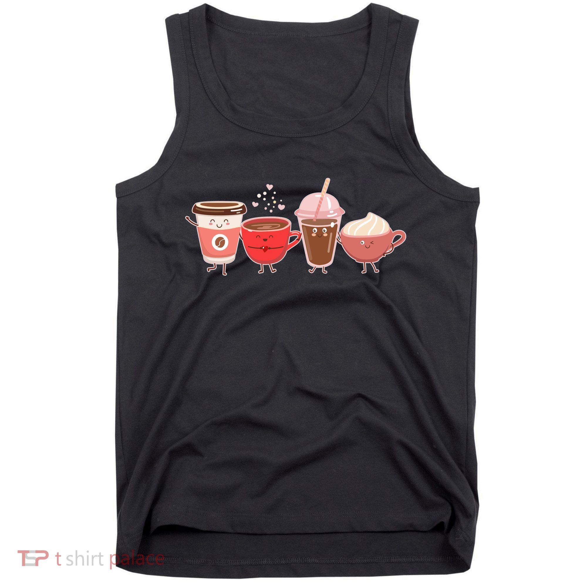 Cute Valentine Day Coffee Lover Tank Top