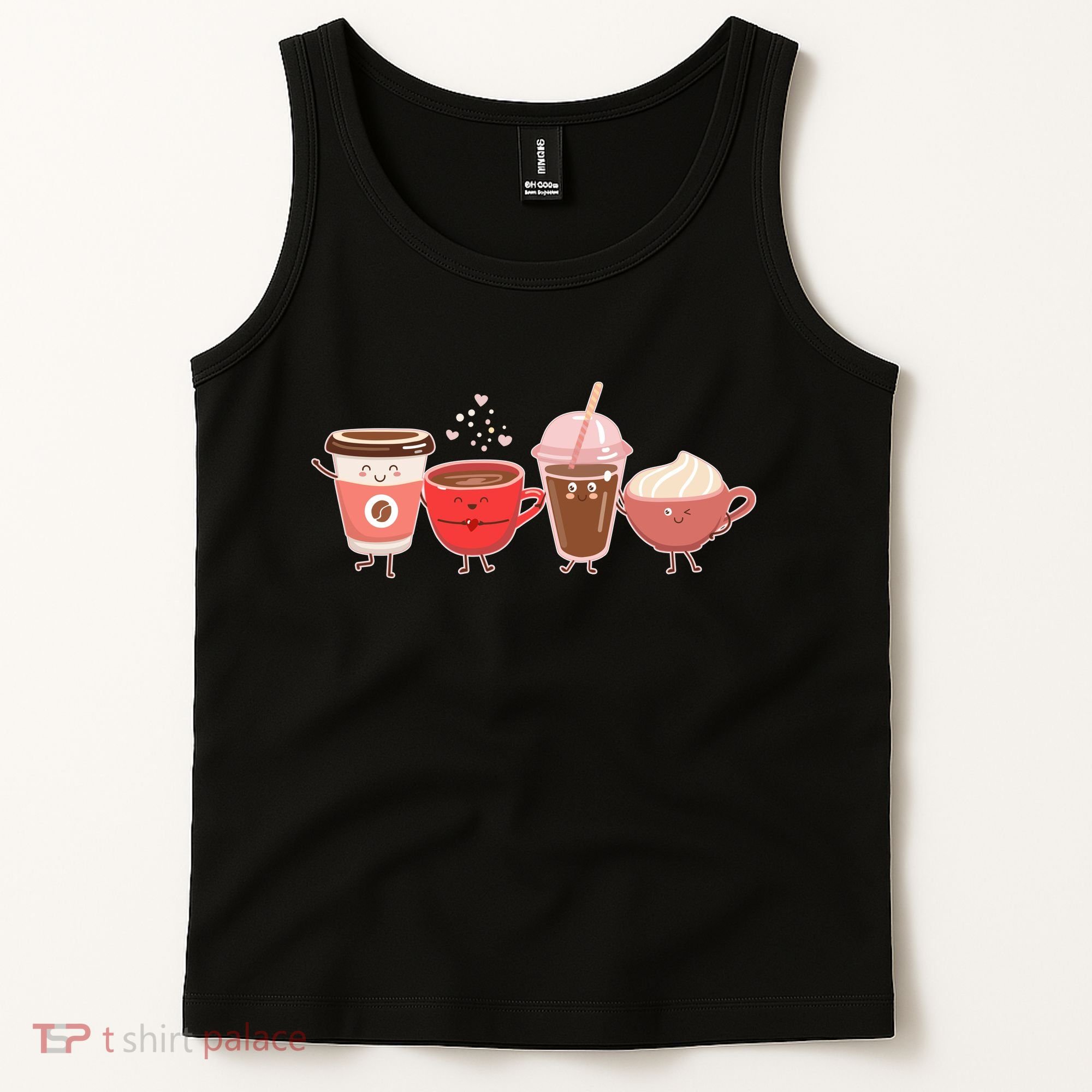 Cute Valentine Day Coffee Lover Tank Top