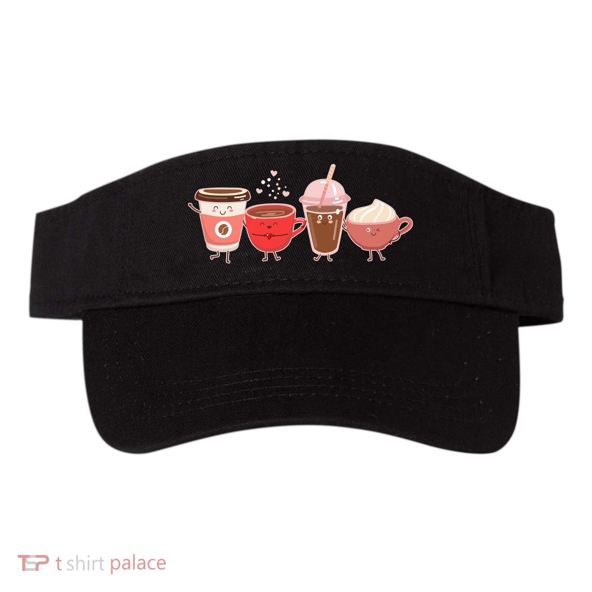 Cute Valentine Day Coffee Lover Visor