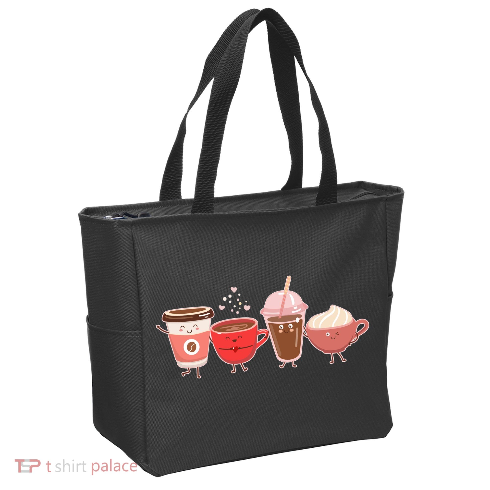 Cute Valentine Day Coffee Lover Tote Bag