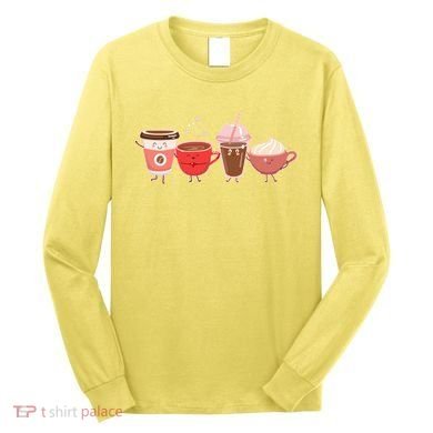 Cute Valentine Day Coffee Lover Long Sleeve Shirt