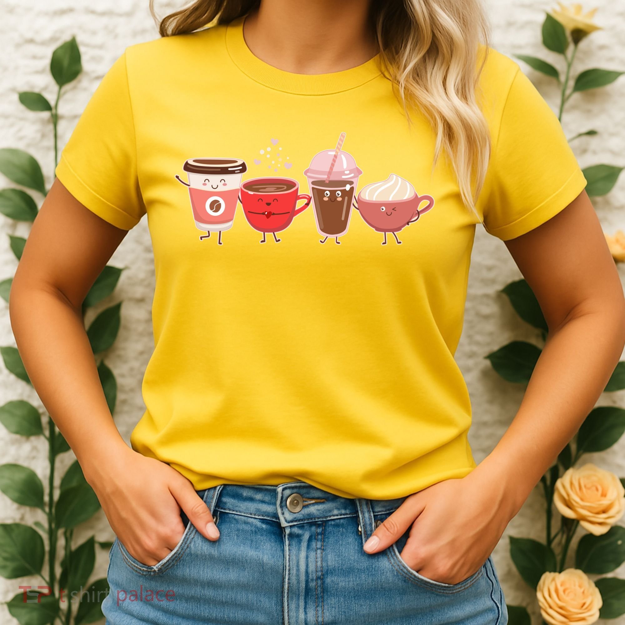 Cute Valentine Day Coffee Lover Women's T-Shirt