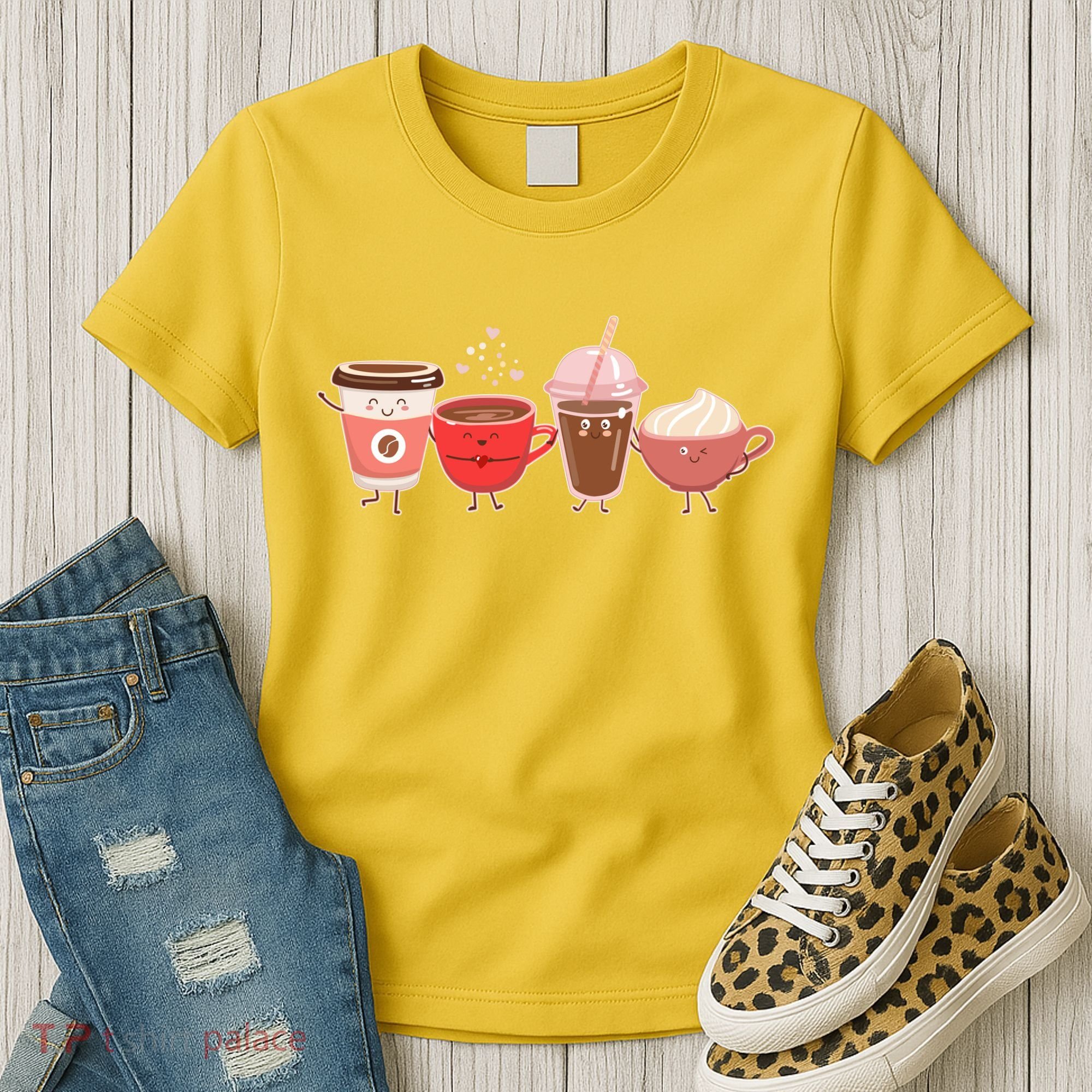 Cute Valentine Day Coffee Lover Women's T-Shirt