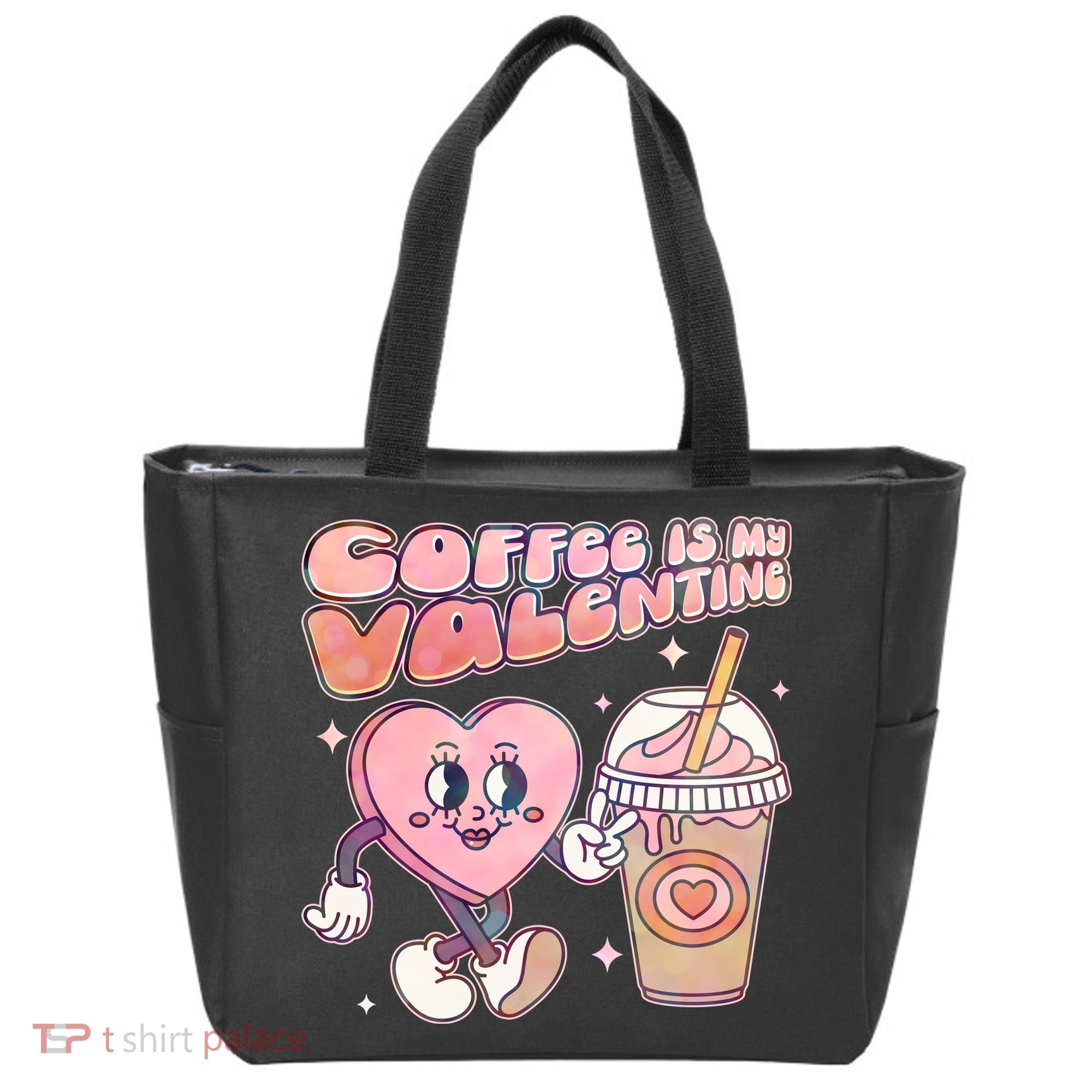 Cute Valentines Day Coffee Is My Valentine Tote Bag