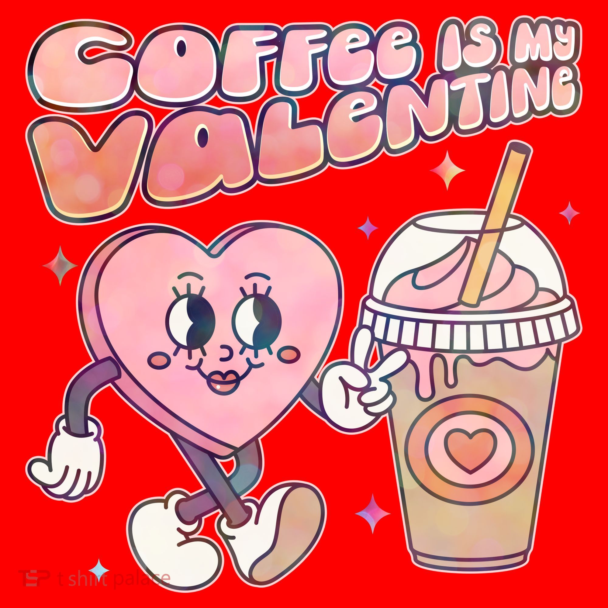 Cute Valentines Day Coffee Is My Valentine Santa Hat