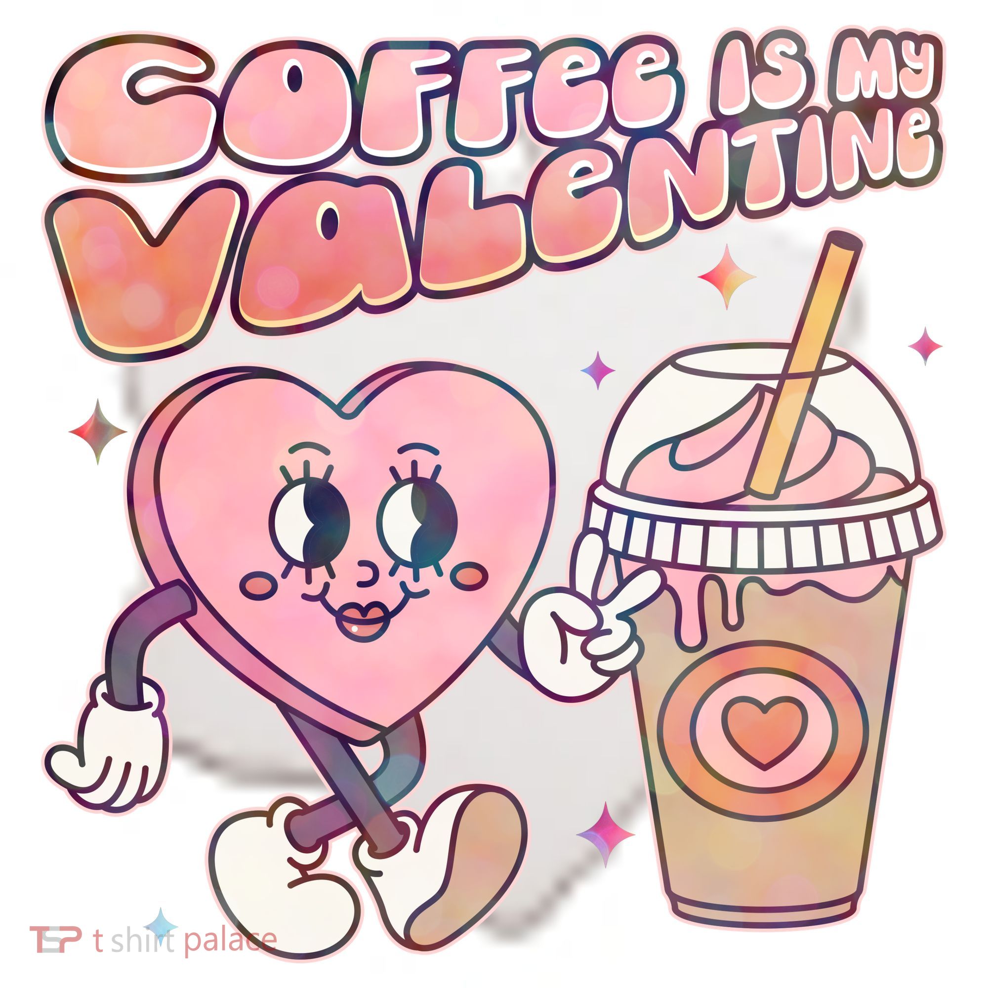 Cute Valentines Day Coffee Is My Valentine Ceramic Ornament