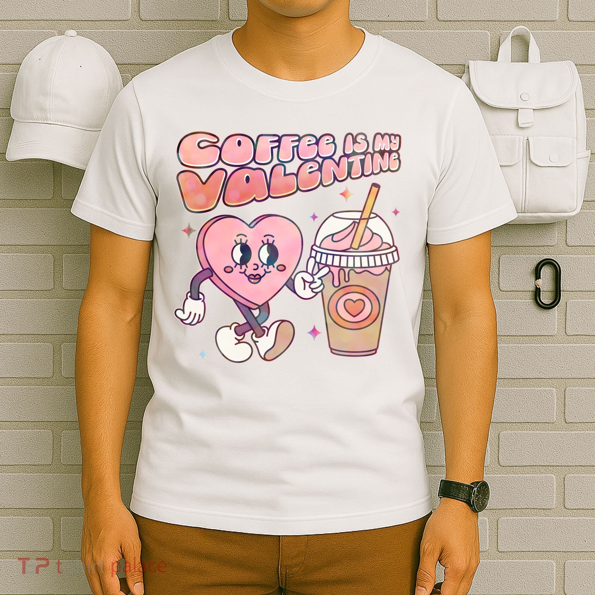 Cute Valentines Day Coffee Is My Valentine T-Shirt