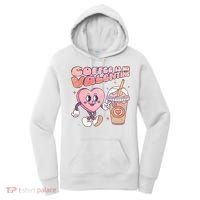 Cute Valentines Day Coffee Is My Valentine Women's Hoodie thumb 0