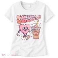 Cute Valentines Day Coffee Is My Valentine Women's T-Shirt thumb 0