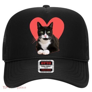 Cute Valentines Day Tuxedo Cat Lover Hat