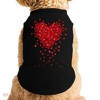 Cute Valentines Day Messy Heart Shapes Doggie Tank thumb 0