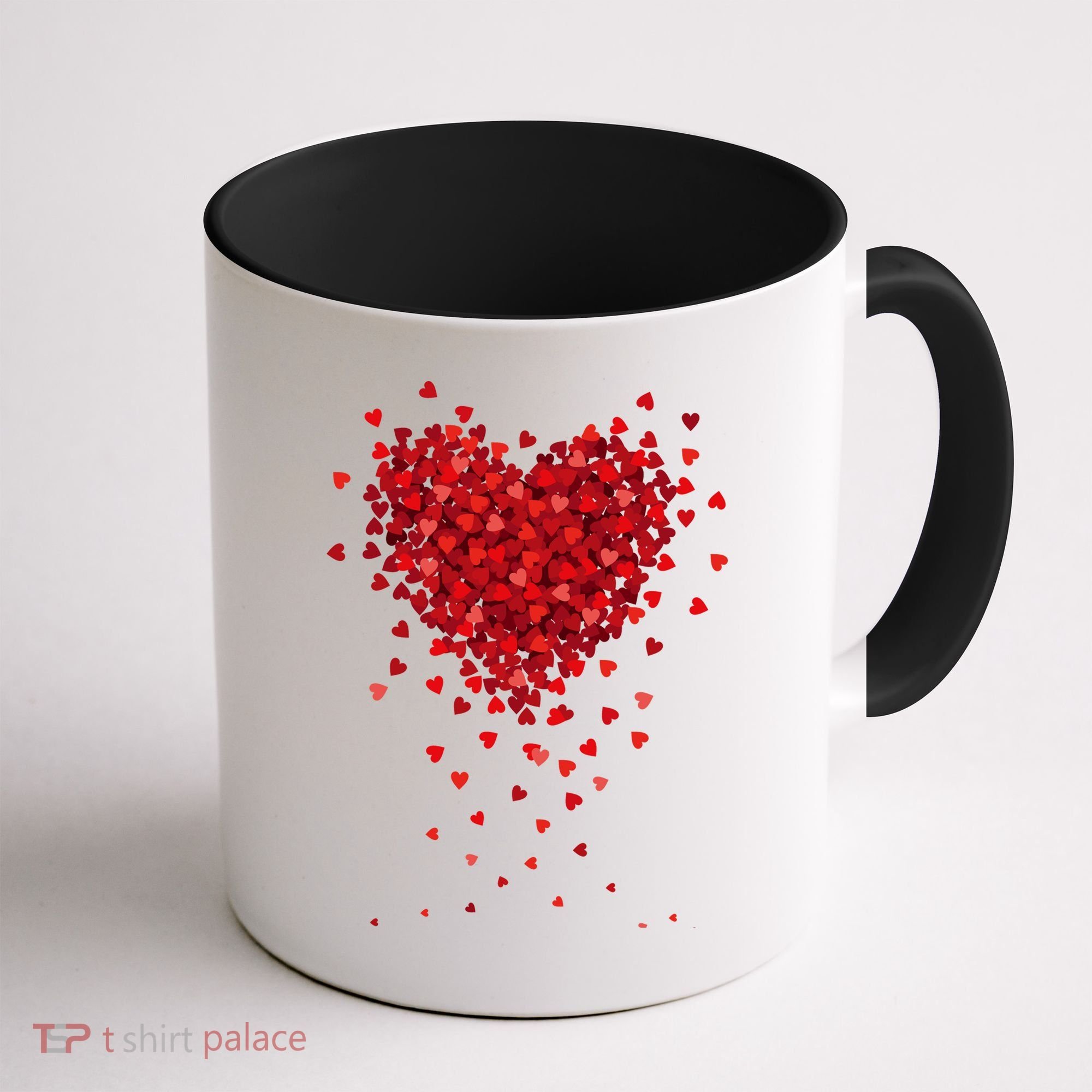 Cute Valentines Day Messy Heart Shapes Coffee Mug