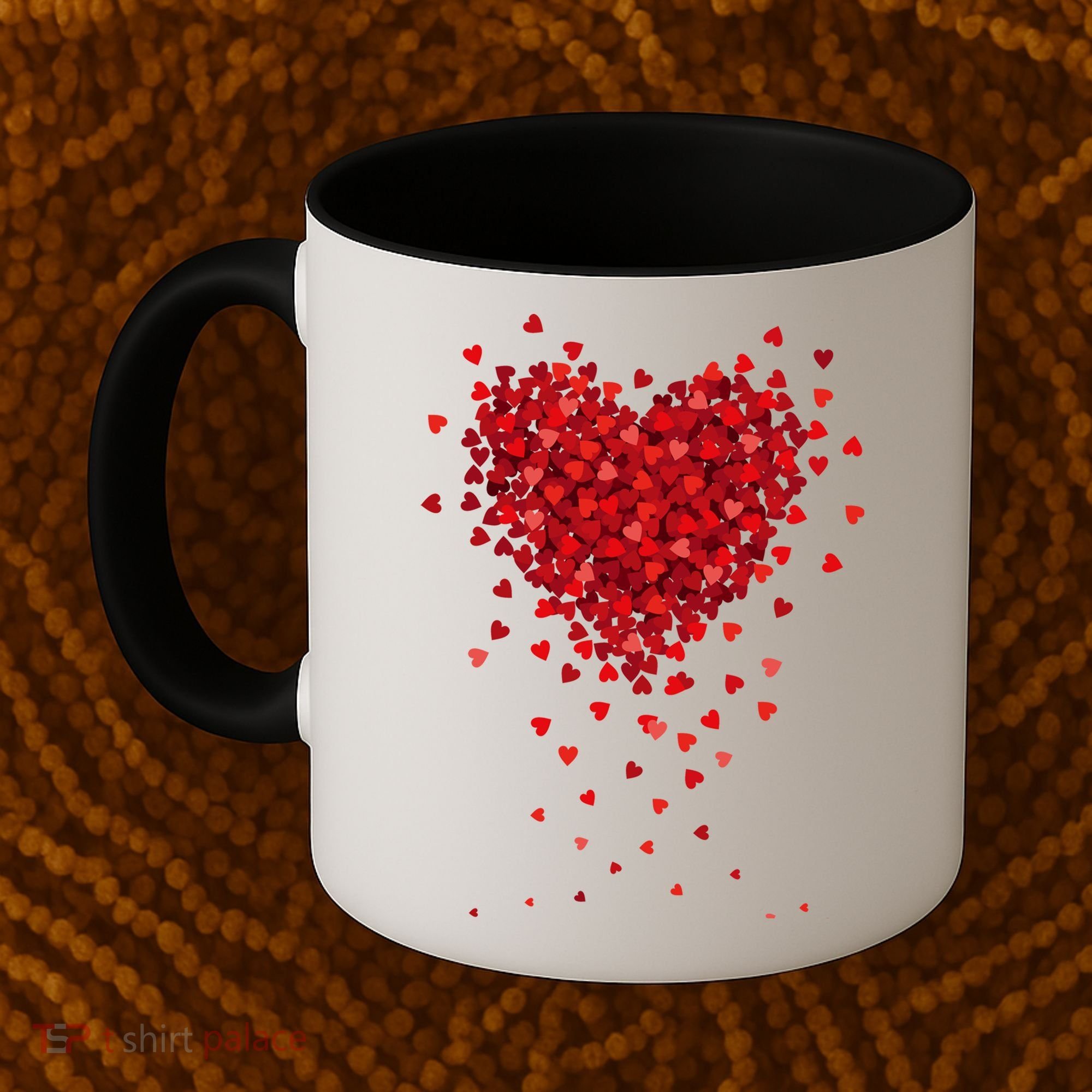 Cute Valentines Day Messy Heart Shapes Coffee Mug