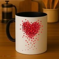 Cute Valentines Day Messy Heart Shapes Coffee Mug thumb 4