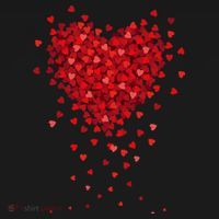 Cute Valentines Day Messy Heart Shapes Mousepad thumb 1