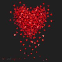 Cute Valentines Day Messy Heart Shapes Hat thumb 2