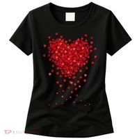 Cute Valentines Day Messy Heart Shapes Women's T-Shirt thumb 0