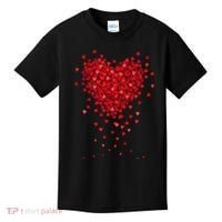Cute Valentines Day Messy Heart Shapes Kids T-Shirt thumb 0