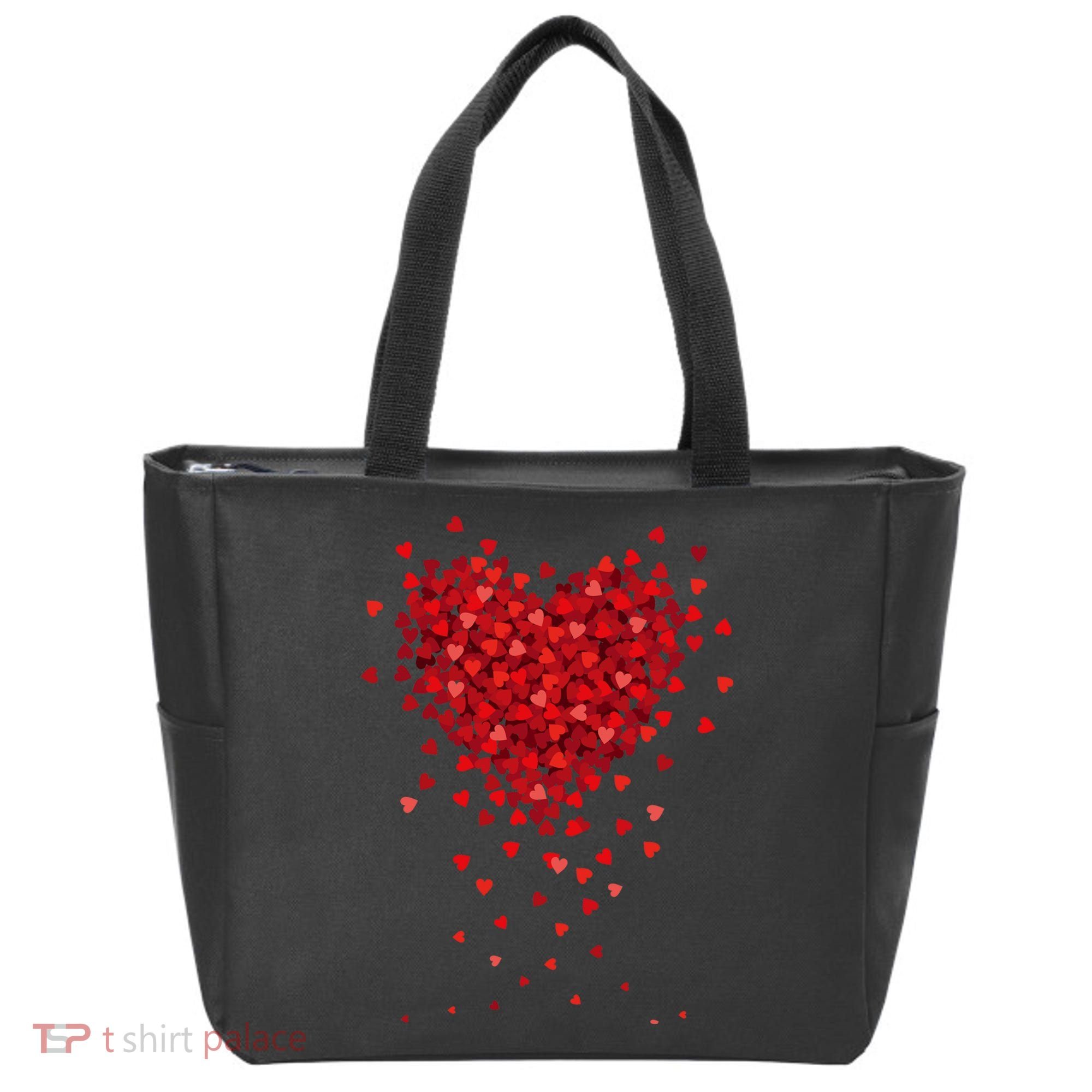 Cute Valentines Day Messy Heart Shapes Tote Bag