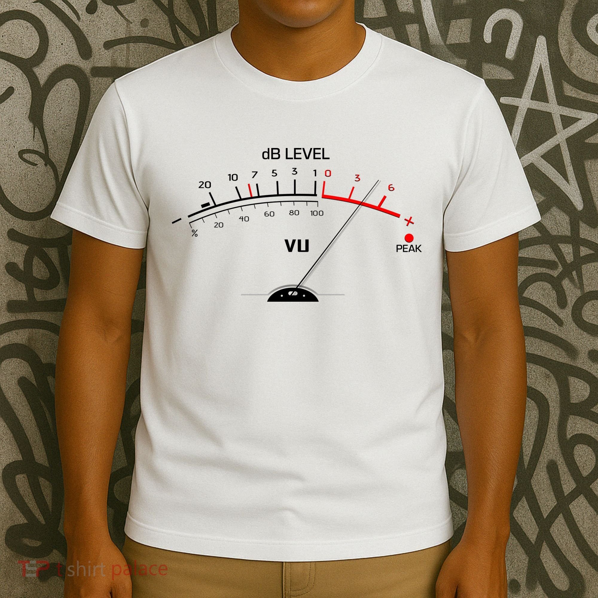 Cool Vintage DB Level VU Meter Music Bass Lover T-Shirt