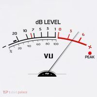 Cool Vintage DB Level VU Meter Music Bass Lover T-Shirt thumb 7